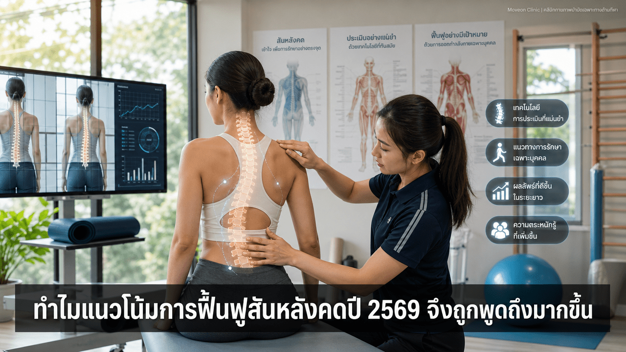 ทำไมแนวโน้มการฟื้นฟูสันหลังคดปี 2569 จึงถูกพูดถึงมากขึ้น