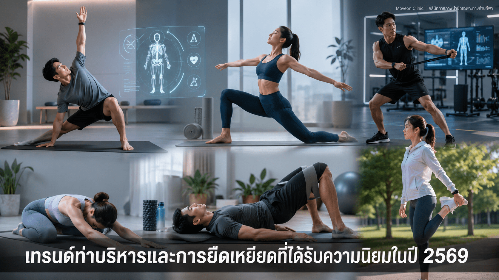 เทรนด์ท่าบริหารและการยืดเหยียดที่ได้รับความนิยมในปี 2569